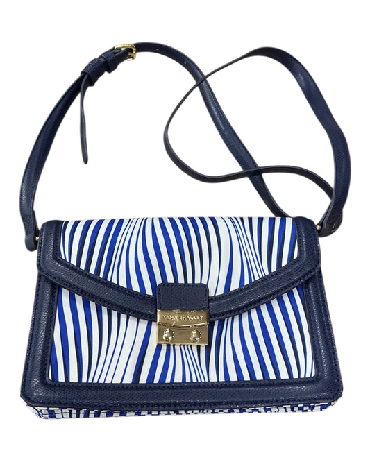 Crossbody By Vera Bradley In Blue & White, Size:Small