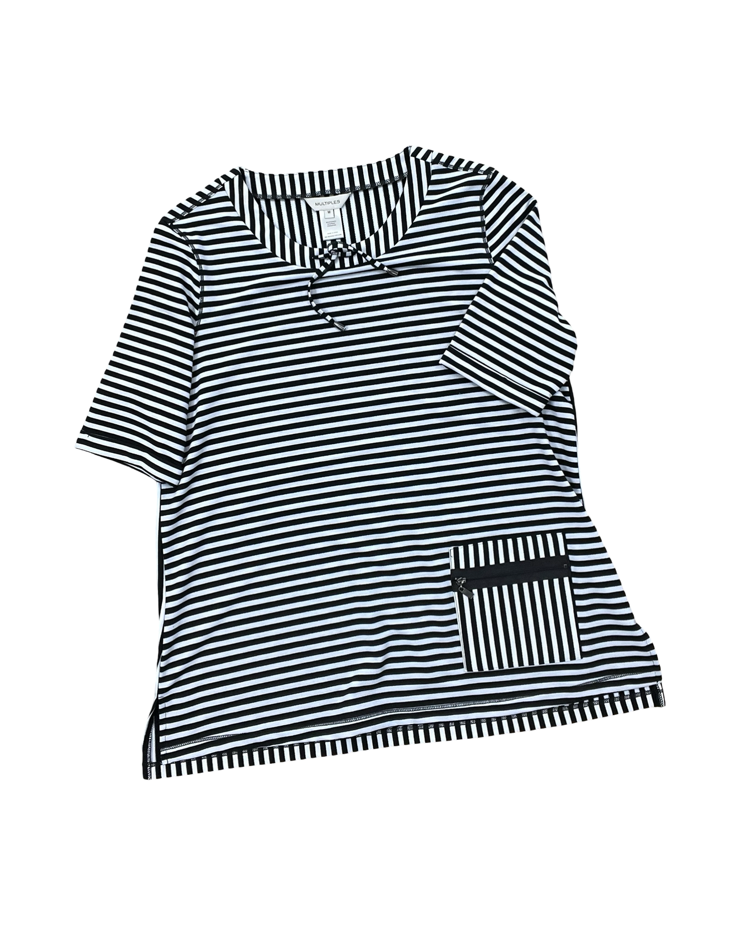 Top Ss By Multiples In Black & White, Size:M