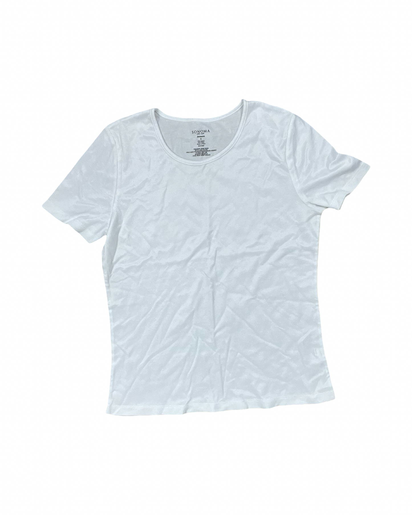 Top Ss Basic By Sonoma In White, Size:S