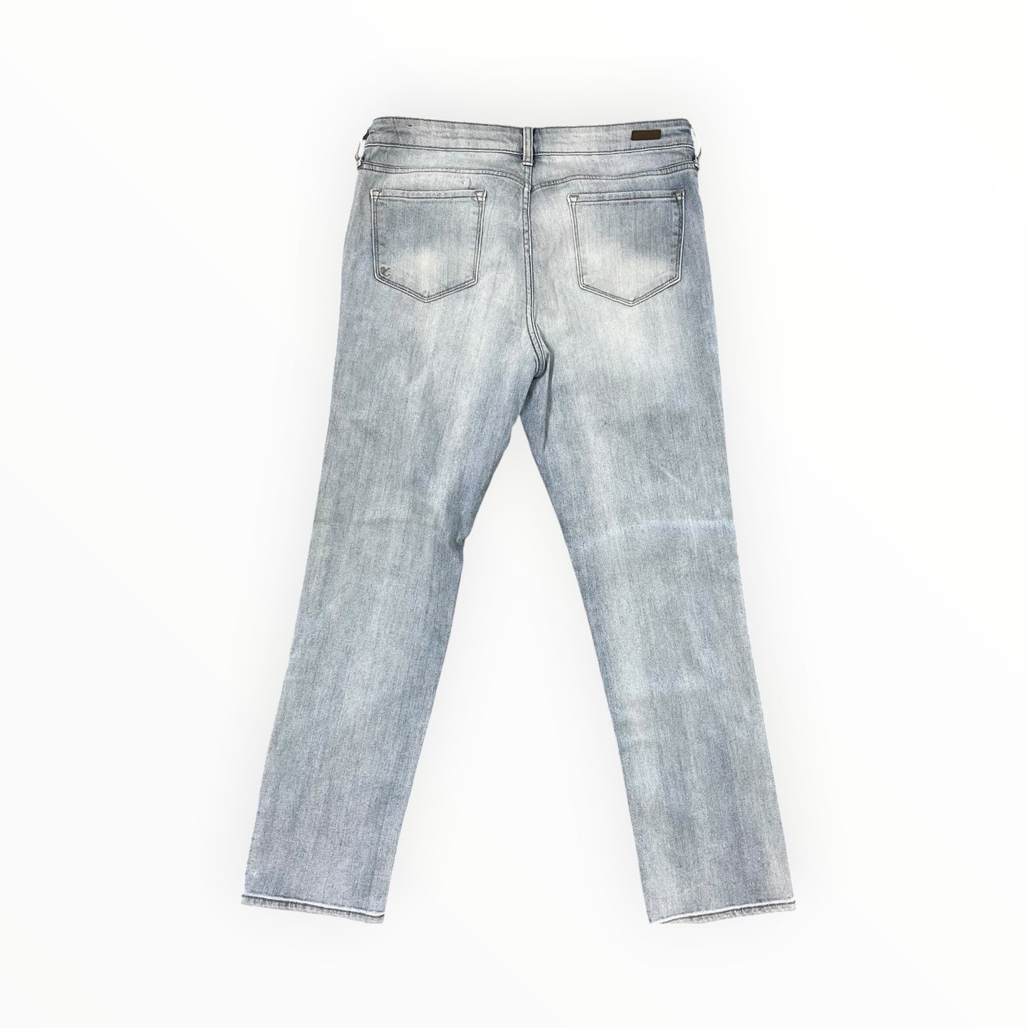 Jeans Straight By Kut In Blue Denim, Size:12