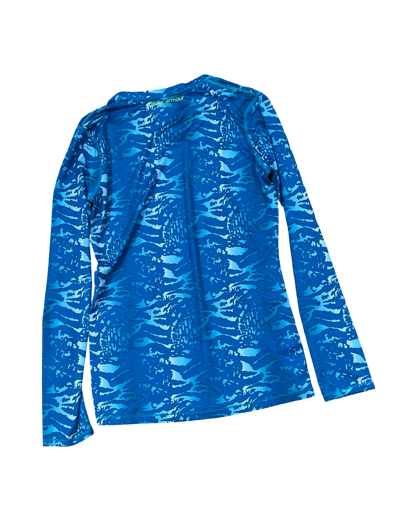 Athletic Top Ls Crewneck By Under Armour In Blue, Size:M