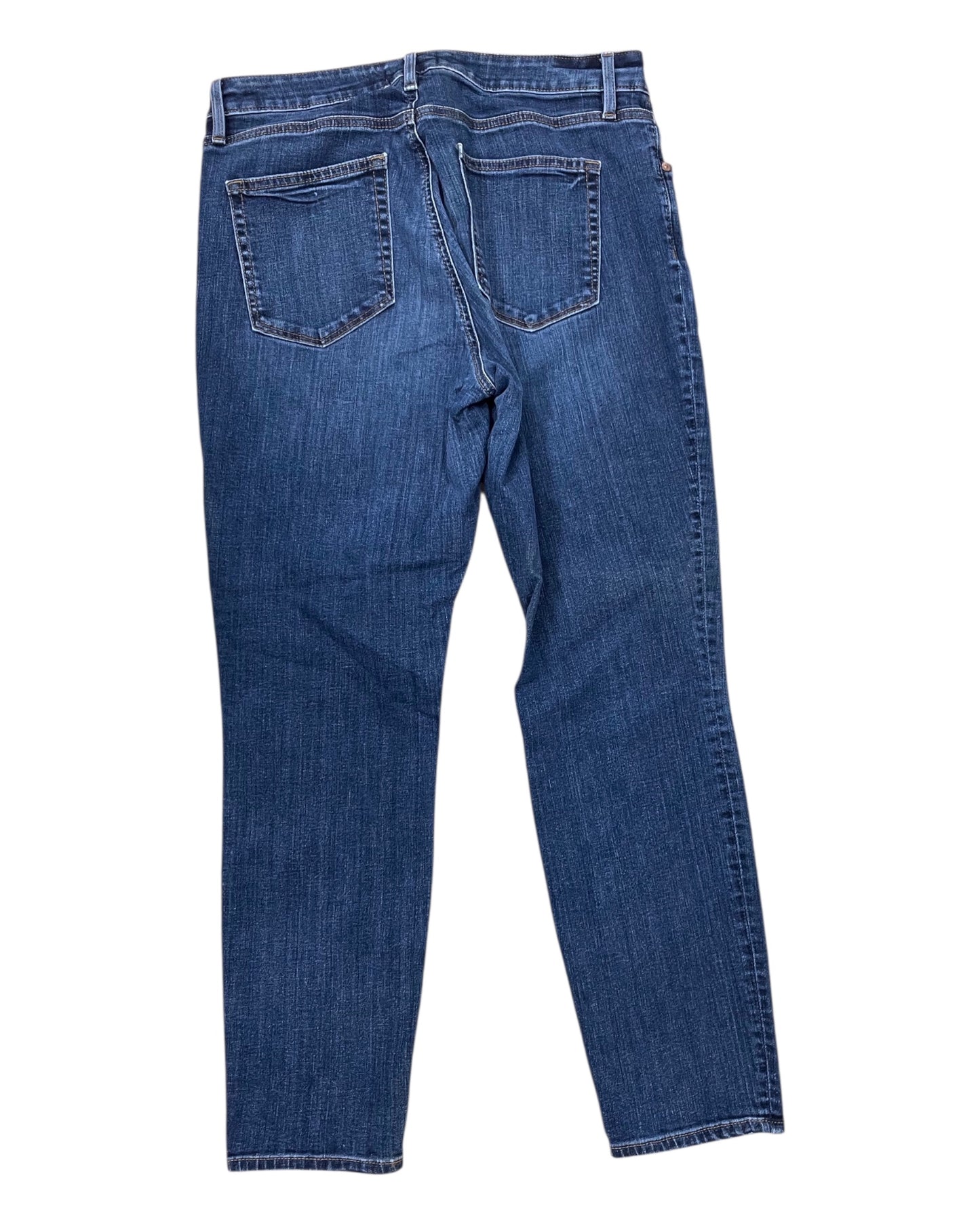 Jeans Skinny By Loft In Blue Denim, Size:10