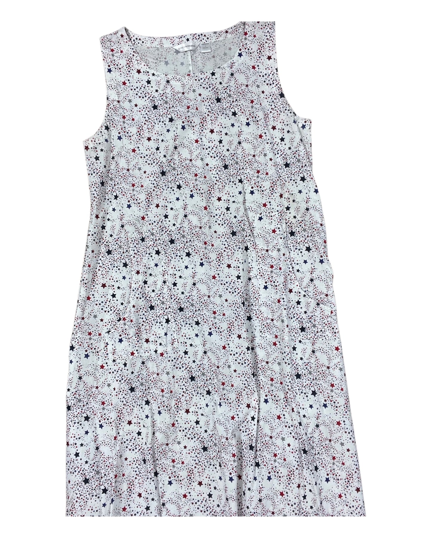 Dress Casual Maxi By Cmc In Blue & Red & White, Size:L
