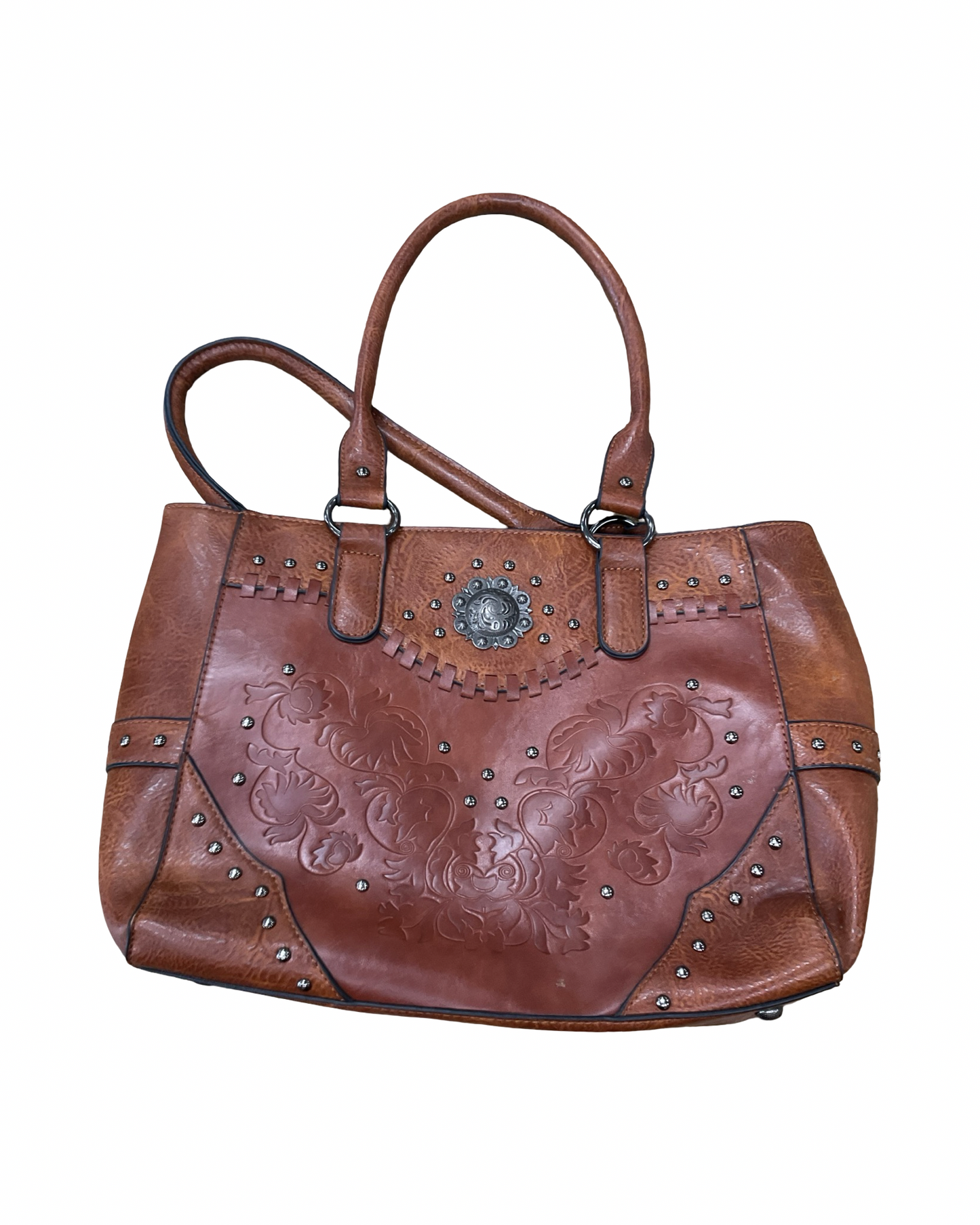 Handbag By Clothes Mentor In Brown, Size:Medium