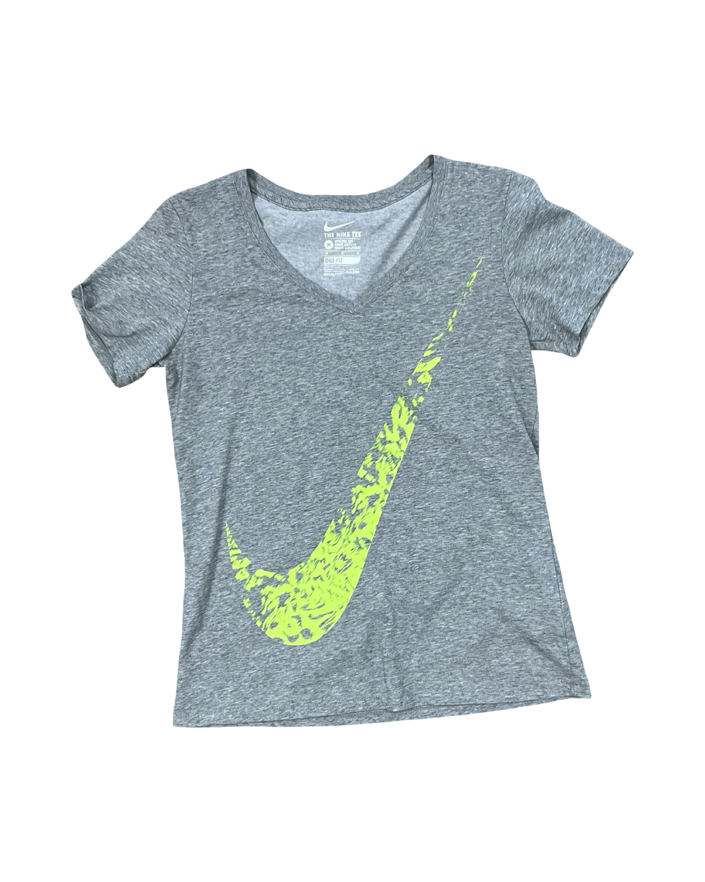 Athletic Top Ss By Nike In Grey, Size:M