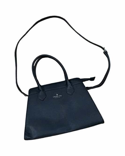 Handbag By London Fog In Black, Size:Medium
