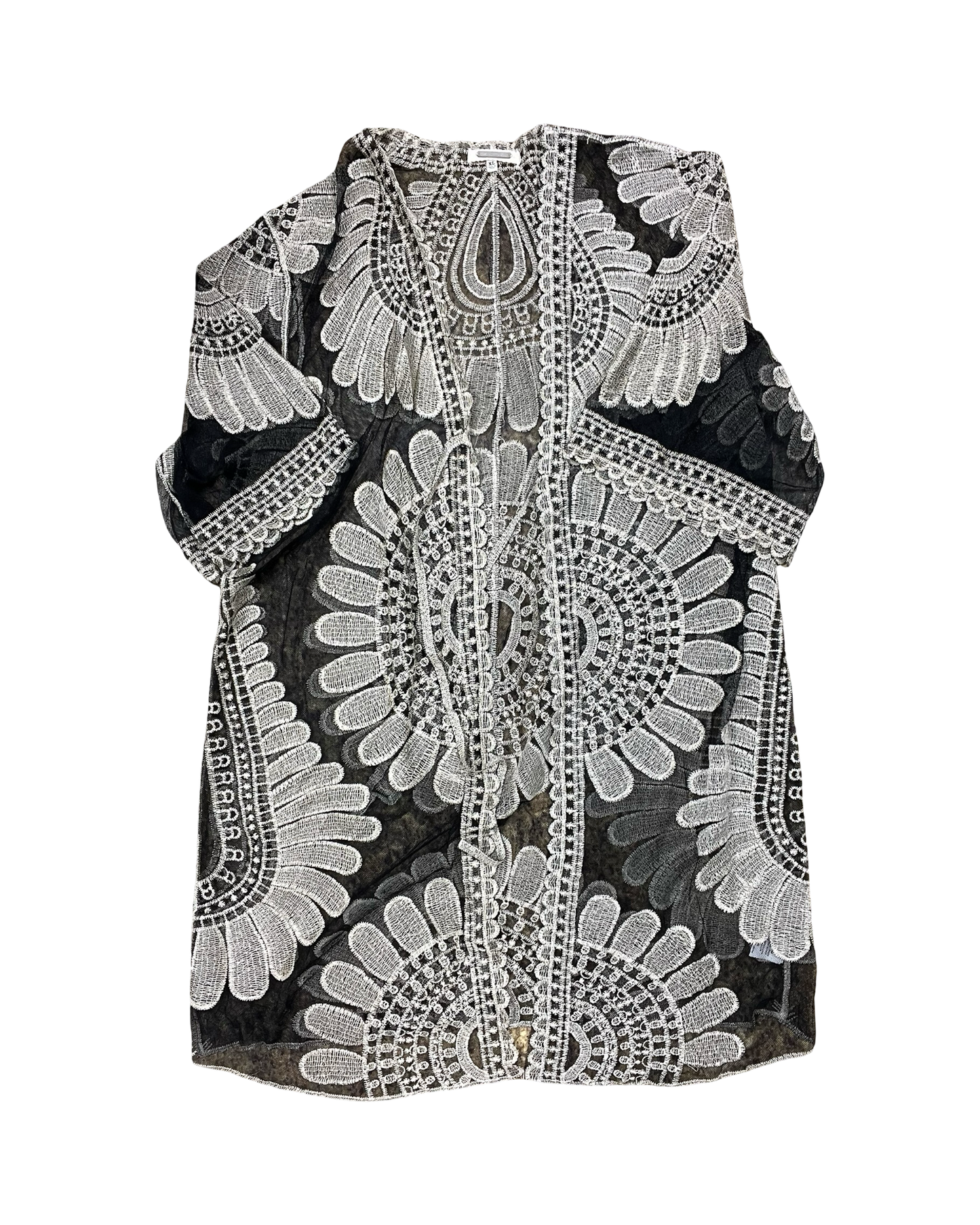 Cardigan By Gimmicks In Black & Tan, Size:Xl