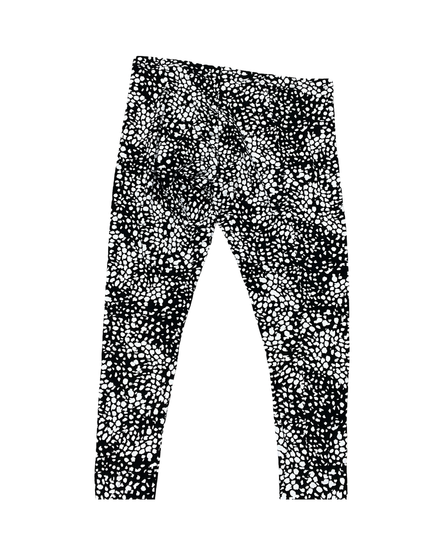 Pants Leggings By H&M In Black & Cream, Size:Xl