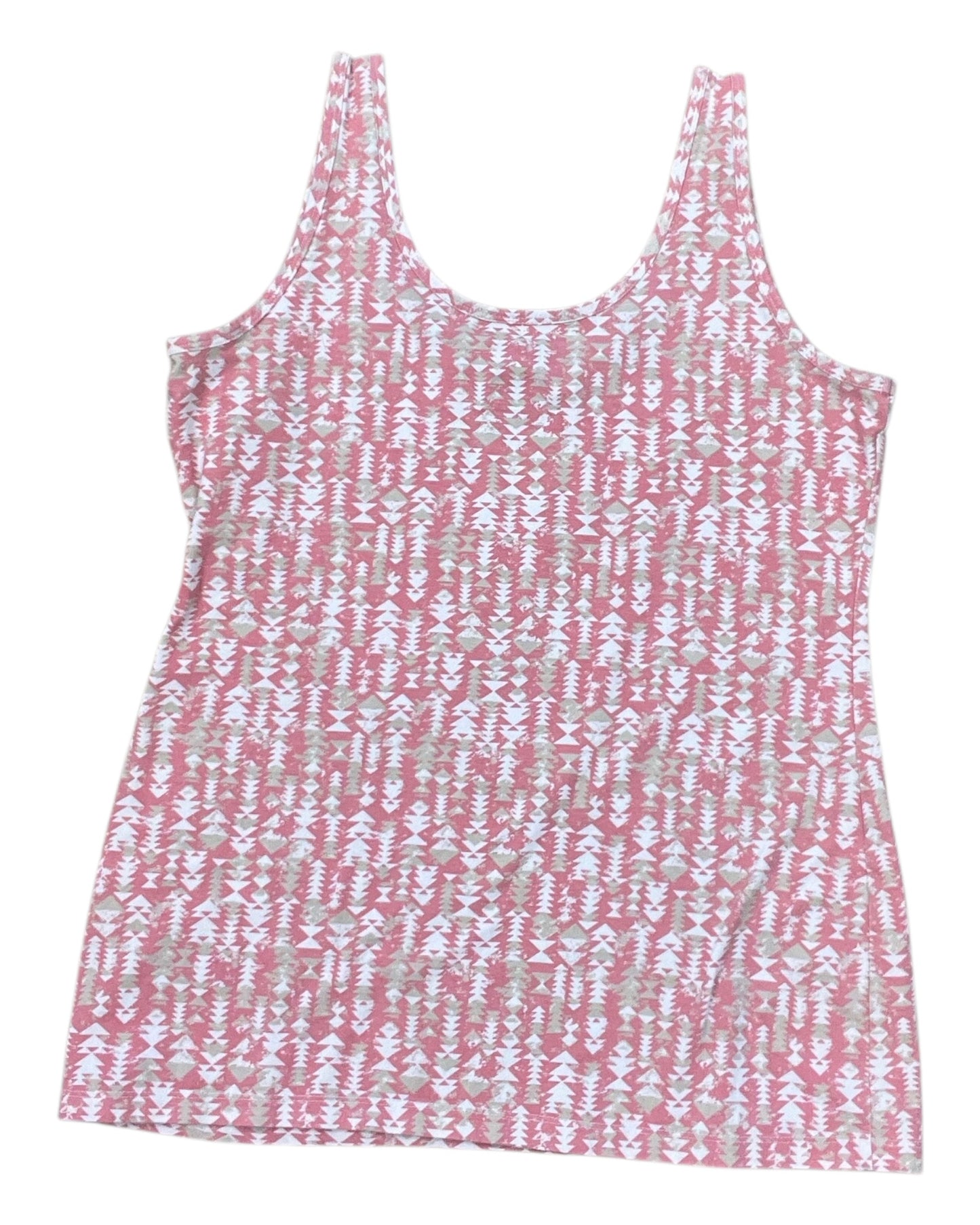 Tank Top By Maurices In Pink & Tan, Size:L
