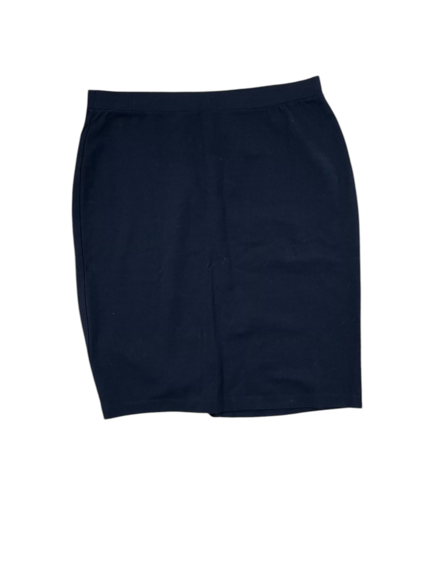 Skirt Midi By Liz Claiborne In Black, Size:Xl