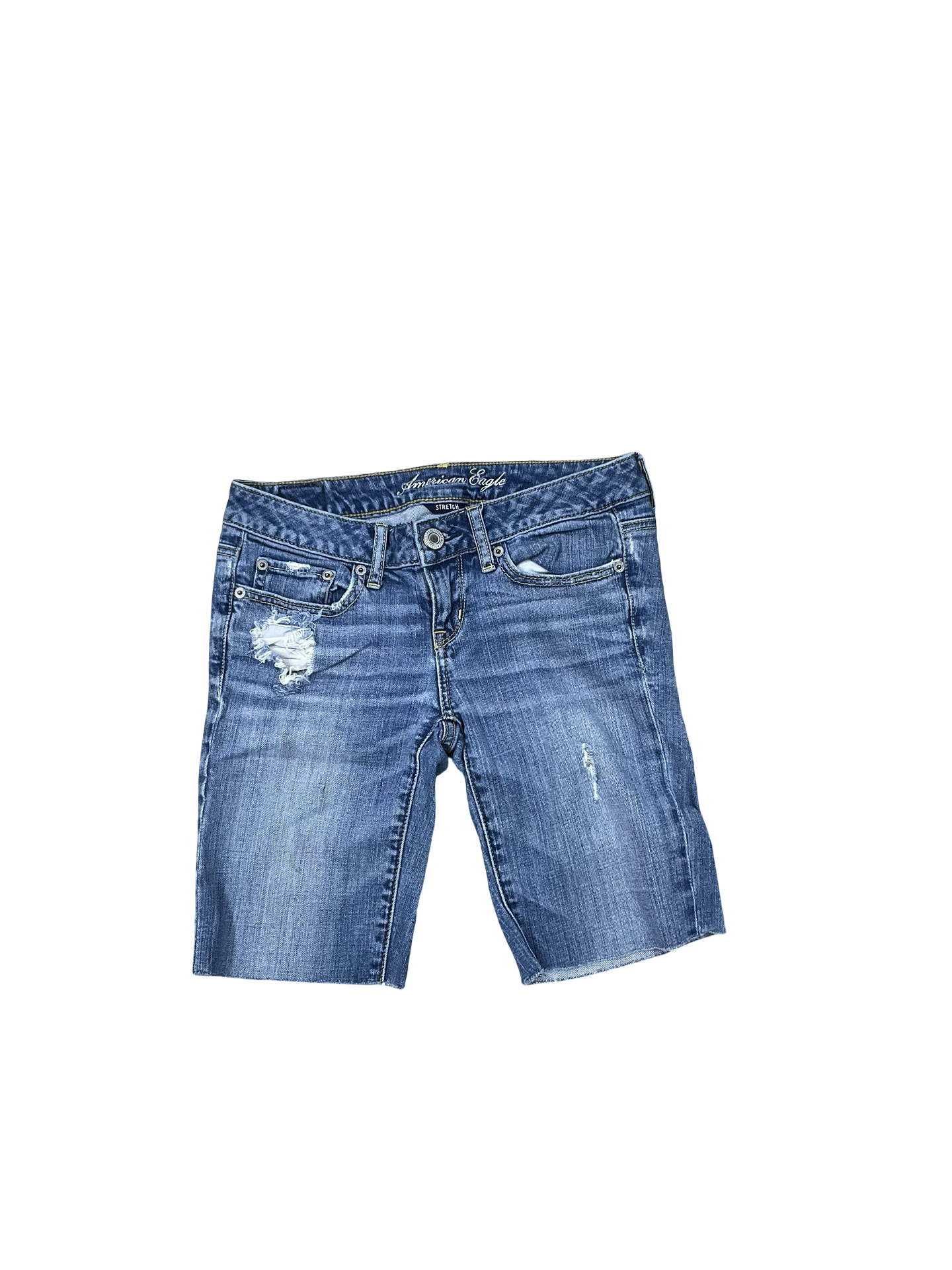 Shorts By American Eagle In Blue Denim, Size:0