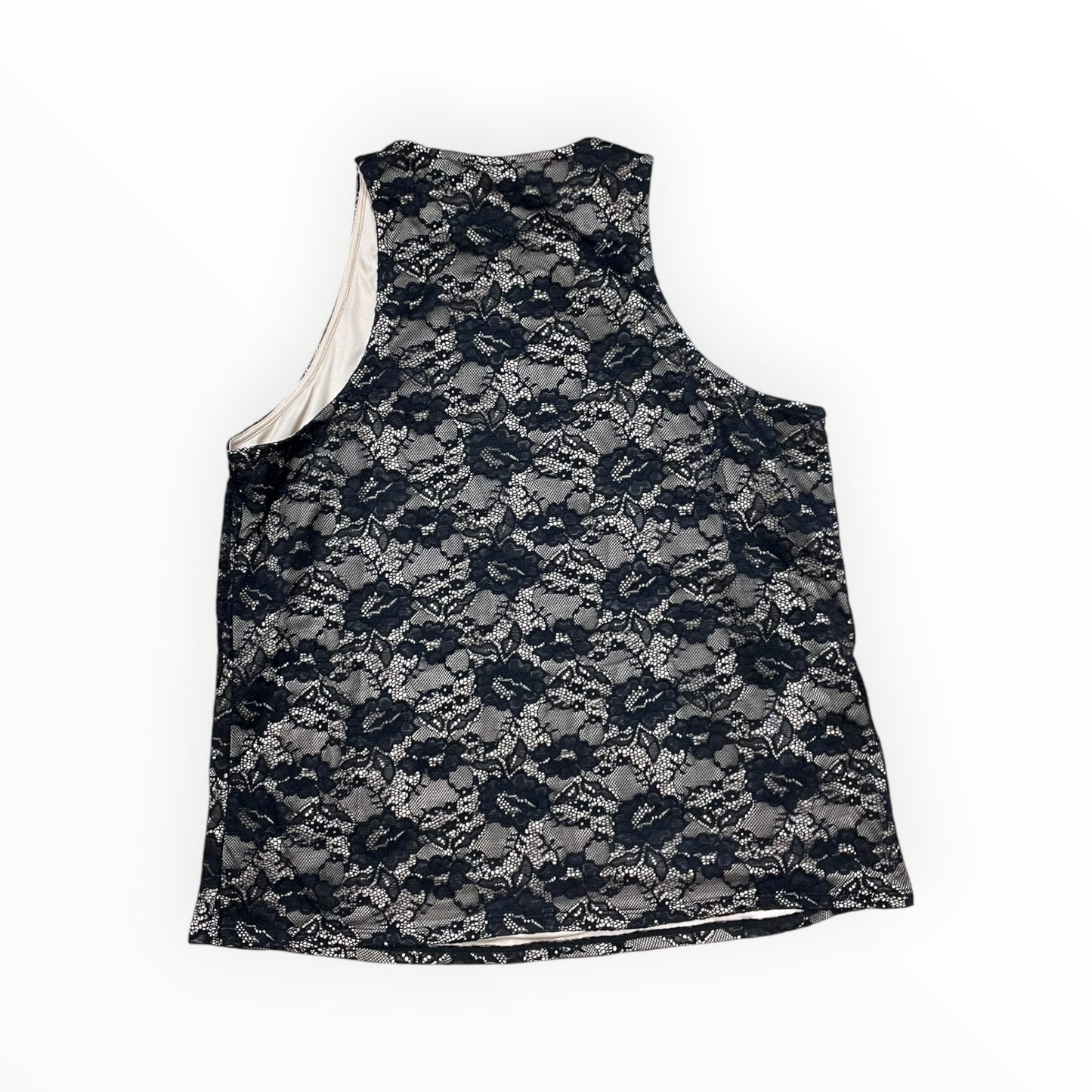 Top Sleeveless By Torrid In Black & Cream, Size:L