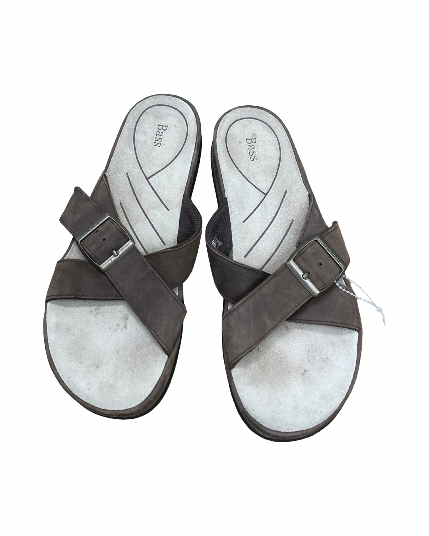 Sandals Flats By Bass In Brown, Size:8.5