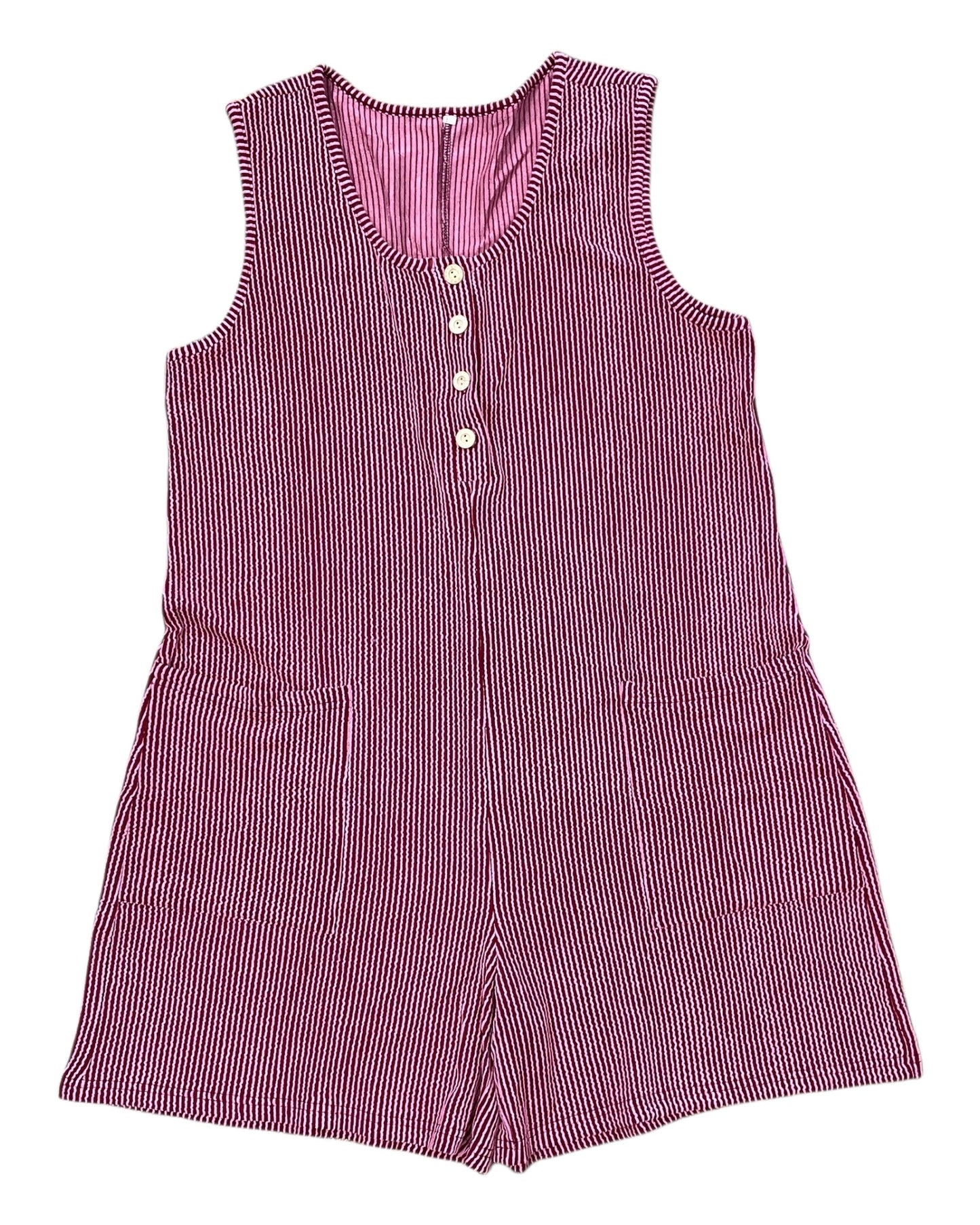 Romper By Clothes Mentor In Red, Size:L