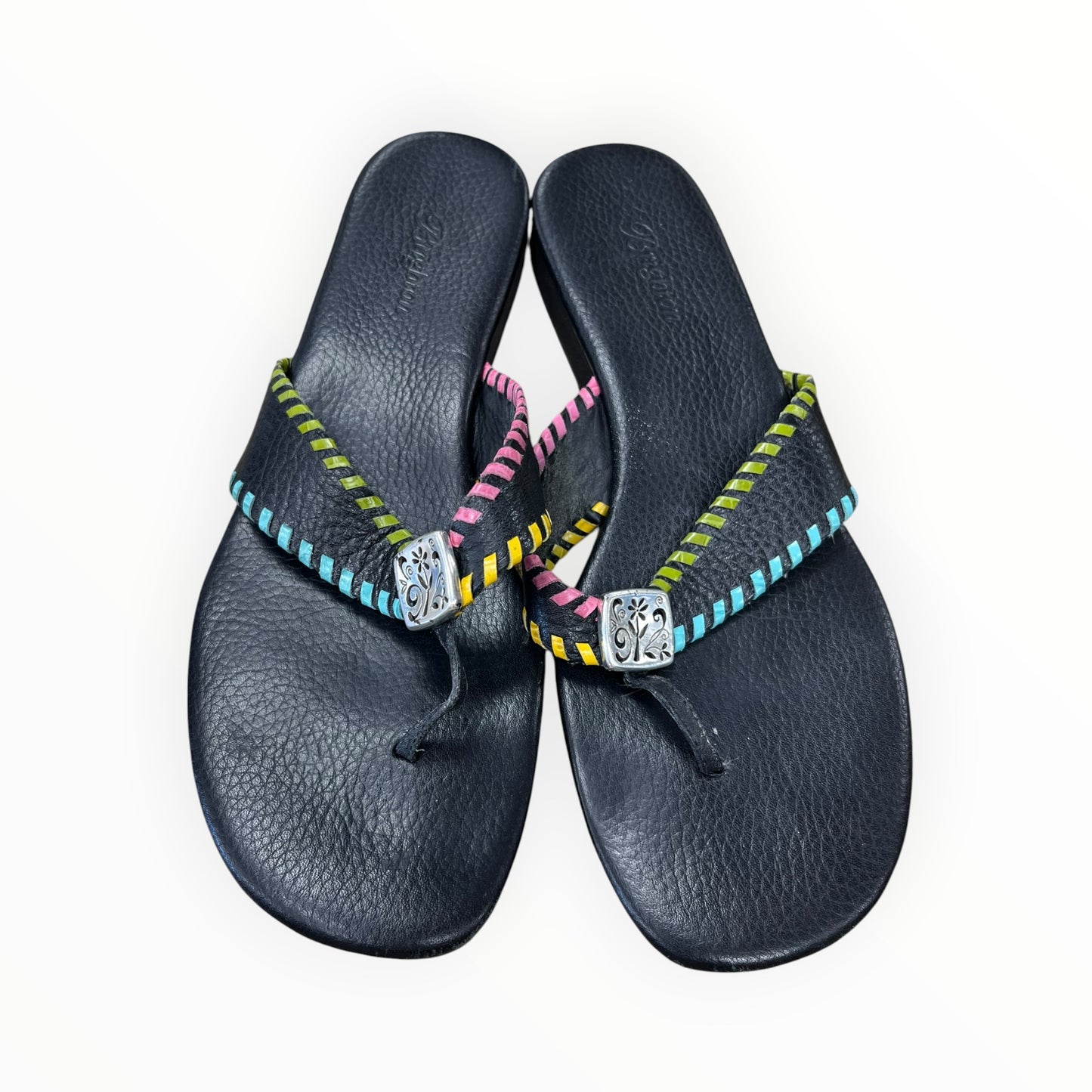 Sandals Flats By Brighton In Black, Size:8.5