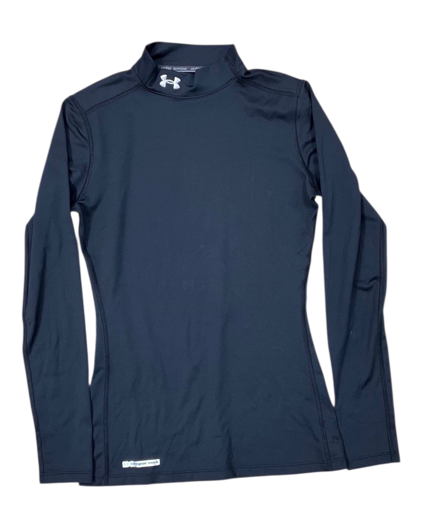 Athletic Top Ls Collar By Under Armour In Black, Size:M