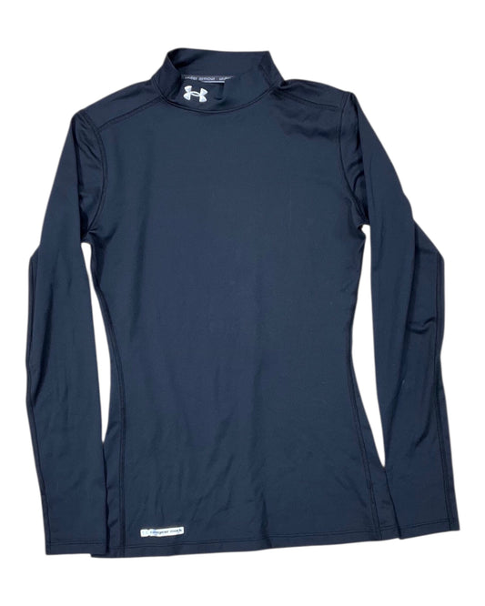 Athletic Top Ls Collar By Under Armour In Black, Size:M