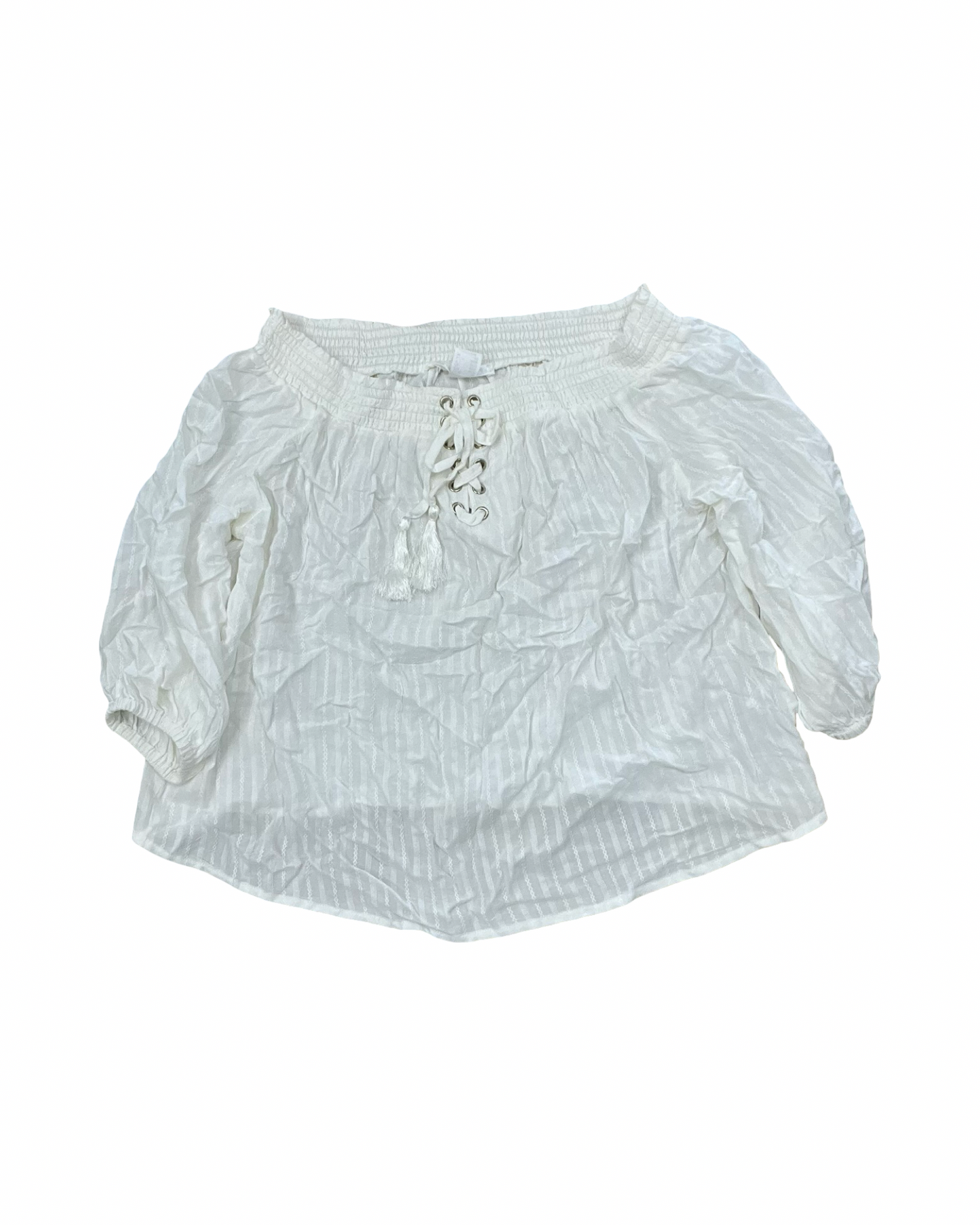 Top Ss By Lascana In Cream, Size:Xl