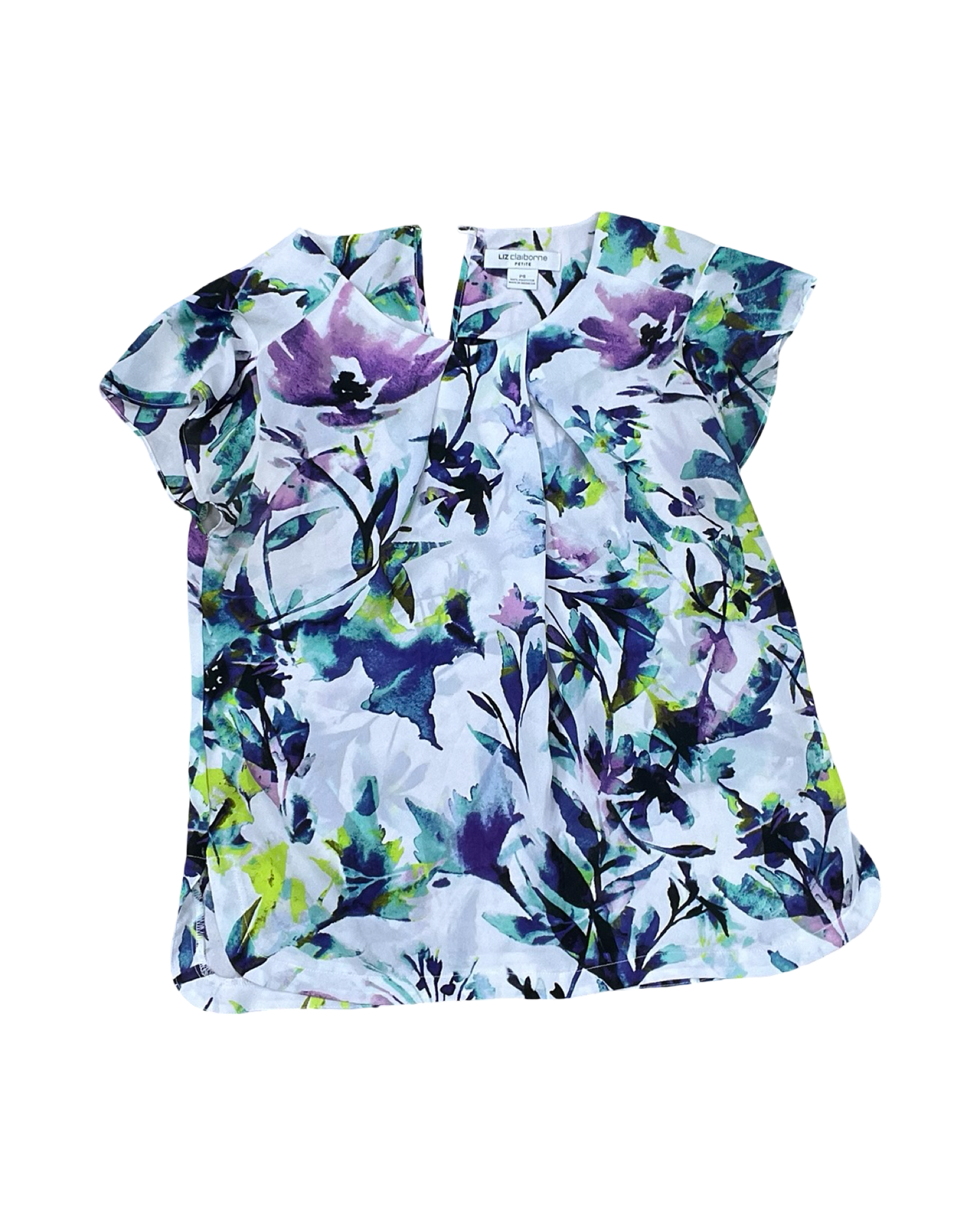 Top Ss By Liz Claiborne In White, Size:Sp