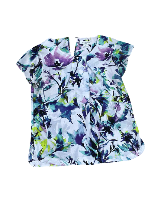 Top Ss By Liz Claiborne In White, Size:Sp