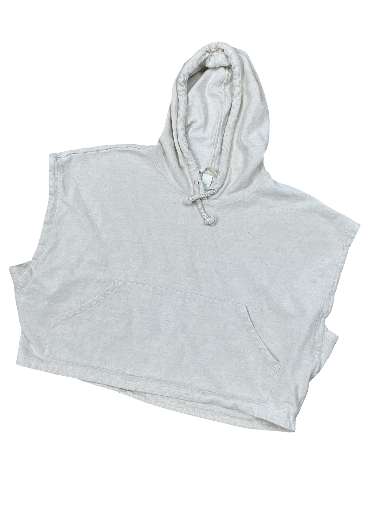 Sweatshirt Hoodie By H&M In Cream, Size:L