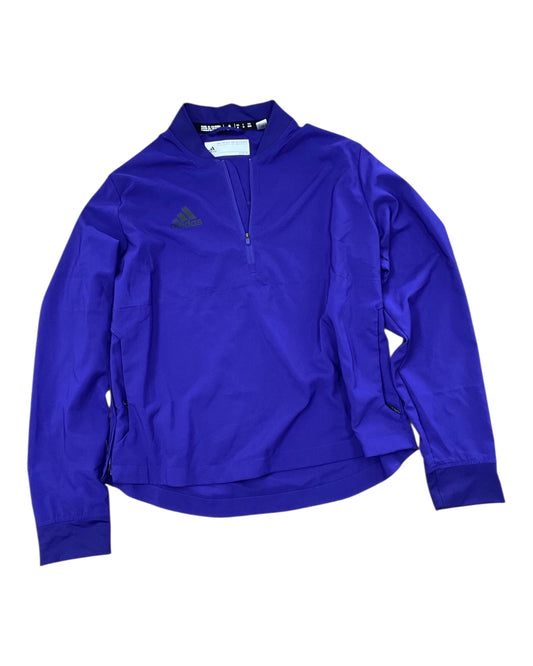 Athletic Jacket By Adidas In Purple, Size:M