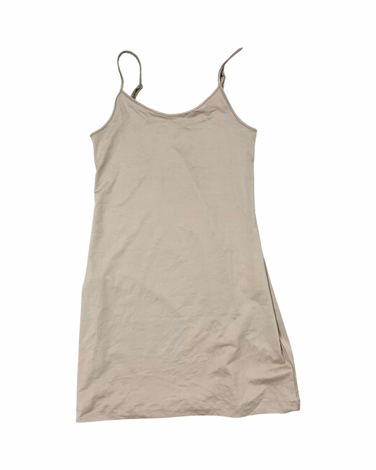Dress Casual Midi By Banana Republic In Tan, Size:M