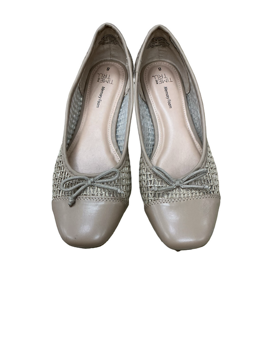 Shoes Flats By Time And Tru In Tan, Size:8