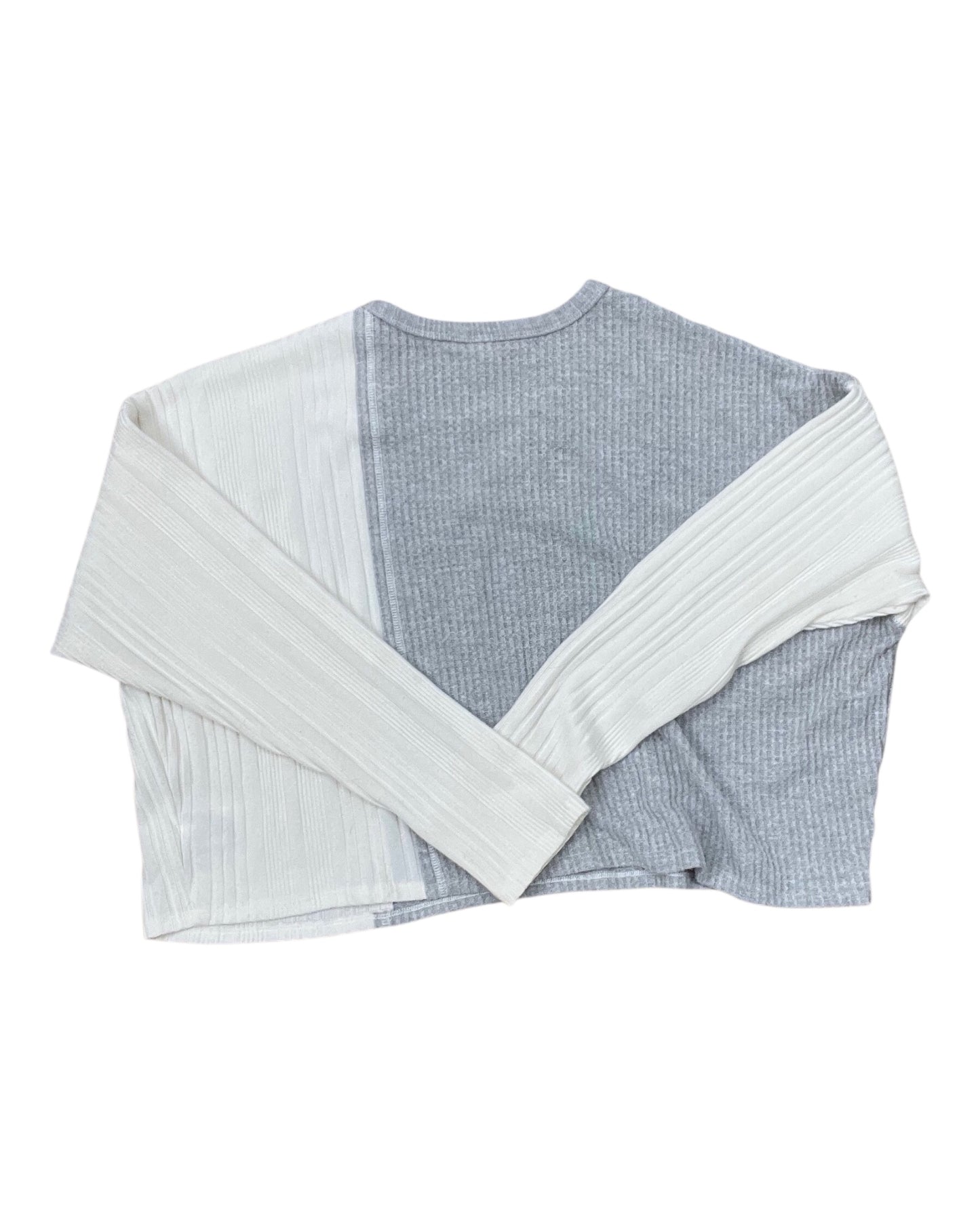 Top Ls By Wild Fable In Grey & White, Size:Xl