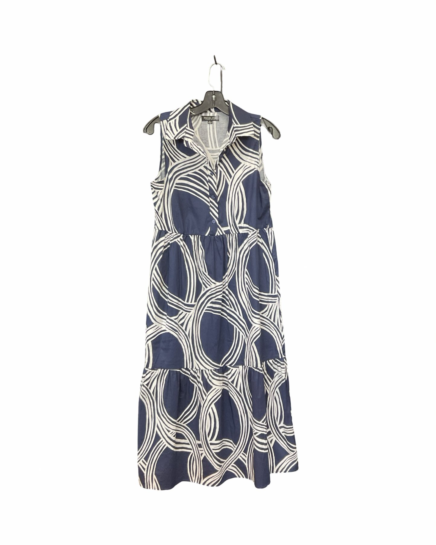 Dress Casual Midi By Rachel Zoe In Blue & White, Size:S