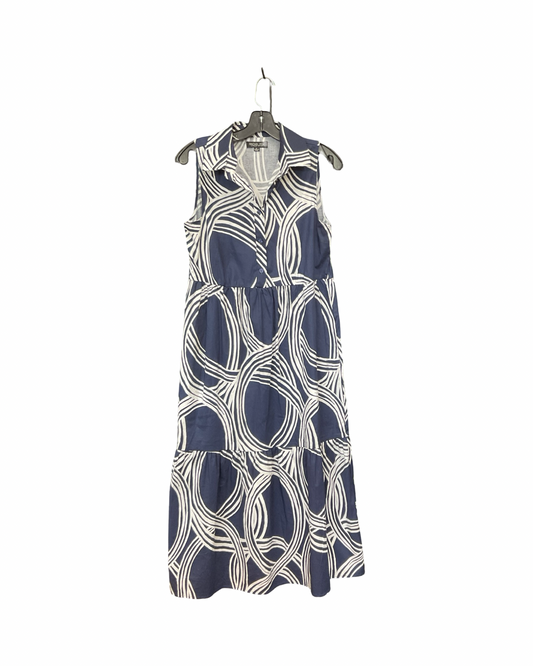 Dress Casual Midi By Rachel Zoe In Blue & White, Size:S