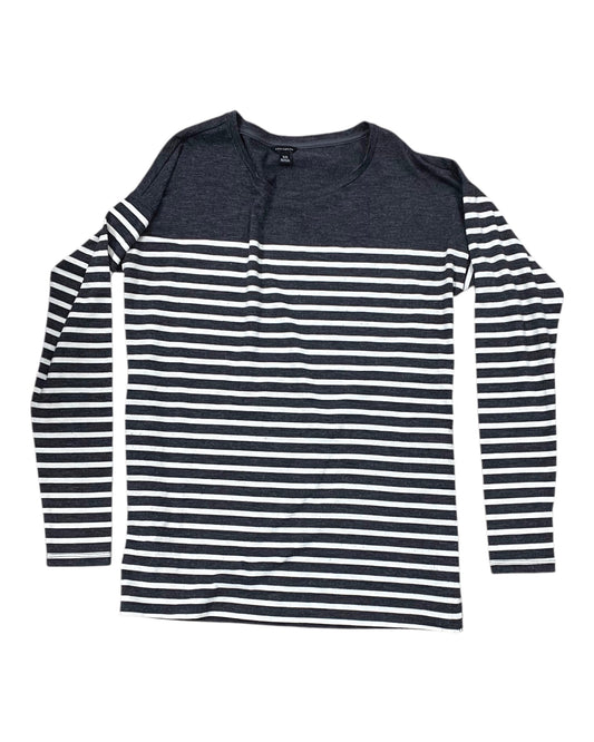 Top Ls By Ann Taylor In Cream & Grey, Size:Xs