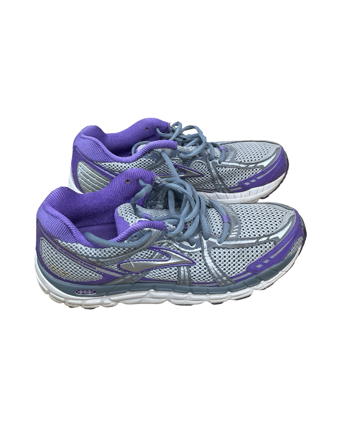 Shoes Athletic By Brooks In Grey & Purple, Size:9