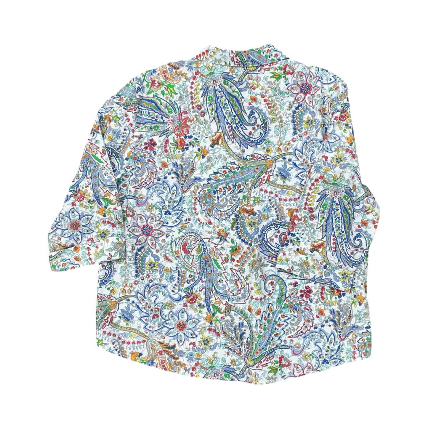 Blouse 3/4 Sleeve By Alfred Dunner In Multi, Size:1X