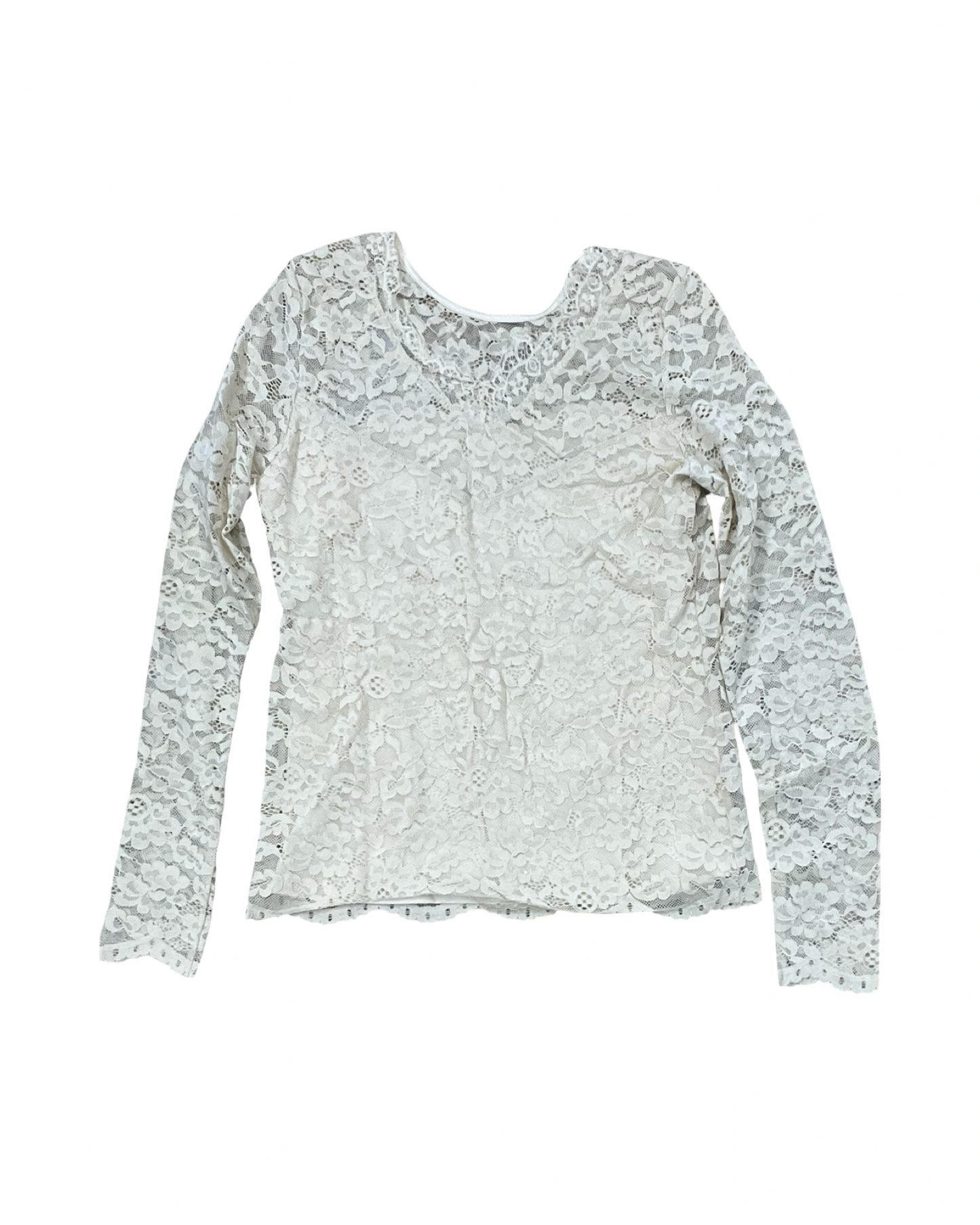 Top Ls By Bke In Cream, Size:M