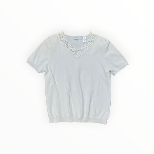 Top Ss By Alfred Dunner In Cream, Size:S