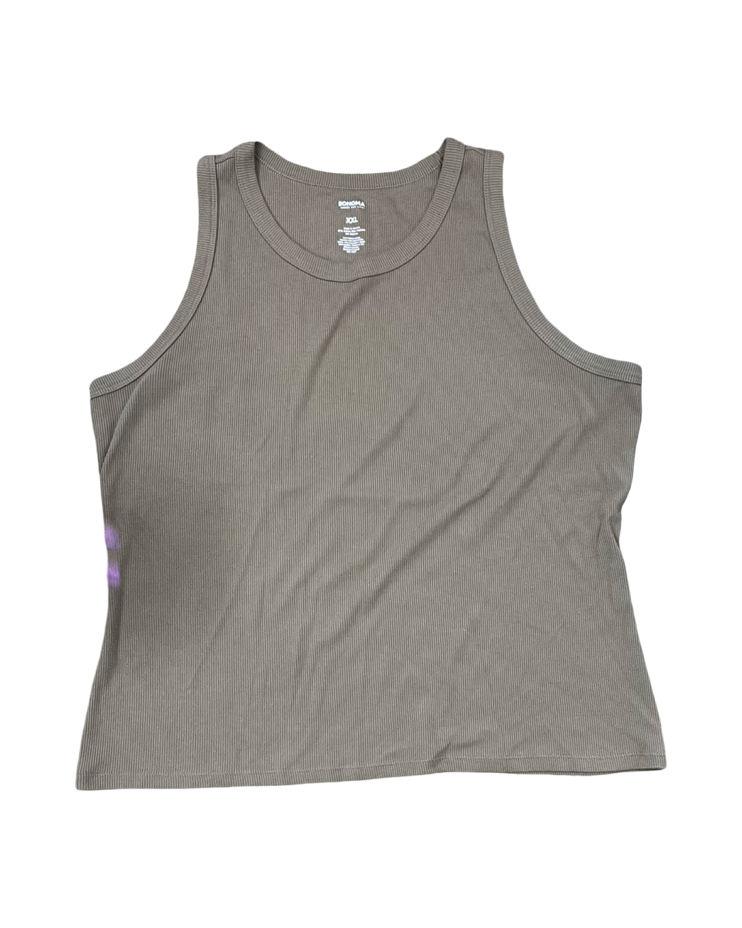 Tank Top By Sonoma In Tan, Size:1X