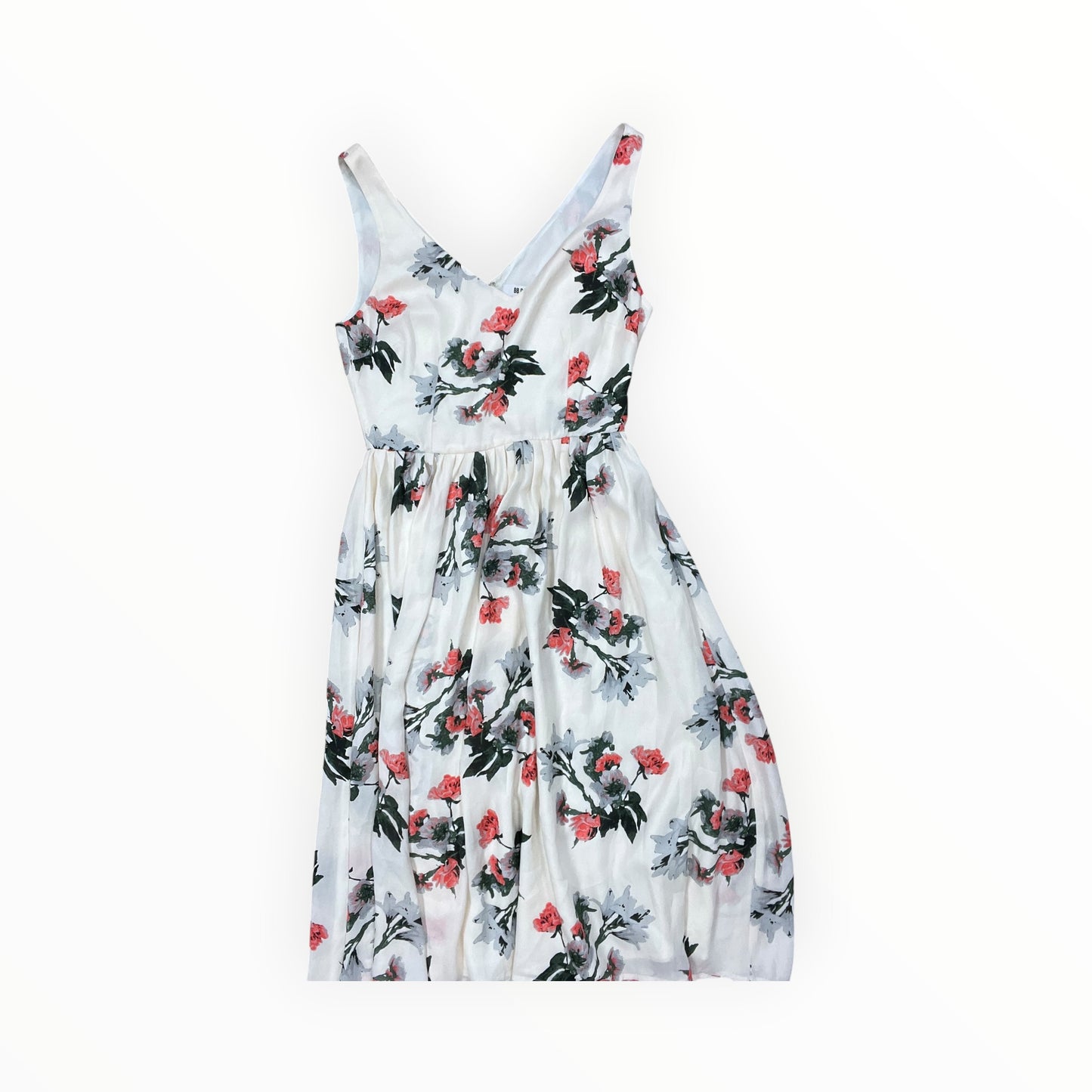 Dress Casual Midi By Bb Dakota In Cream & Pink, Size:Xs