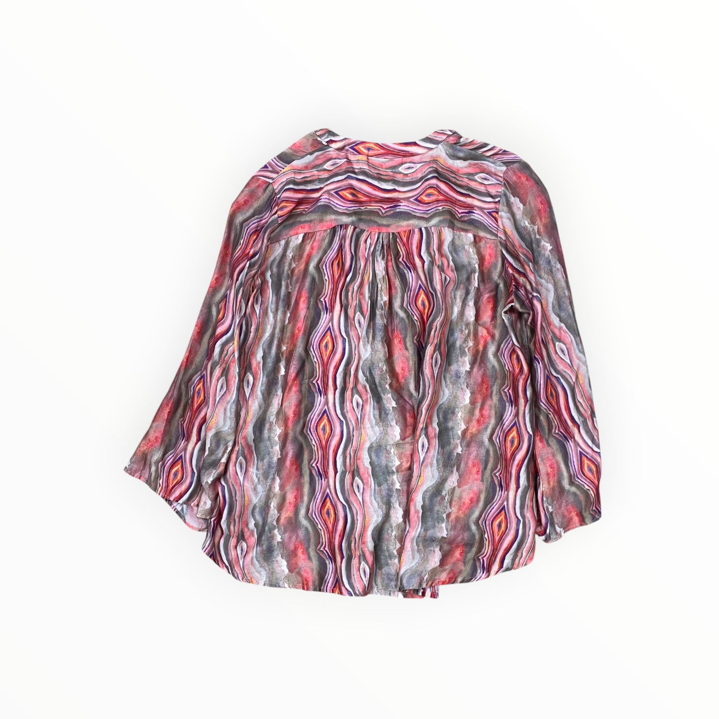 Top 3/4 Sleeve By Clothes Mentor In Multi, Size:M