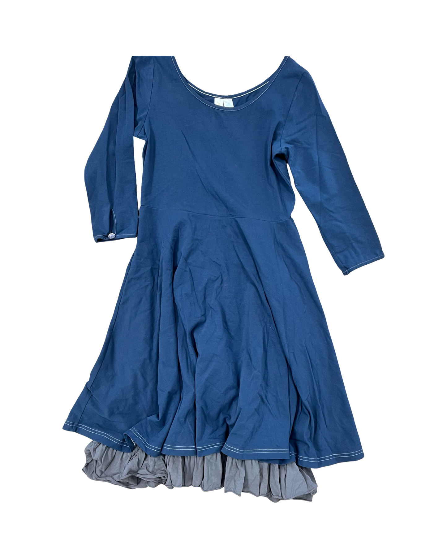 Dress Casual Midi By Clothes Mentor In Blue, Size:M