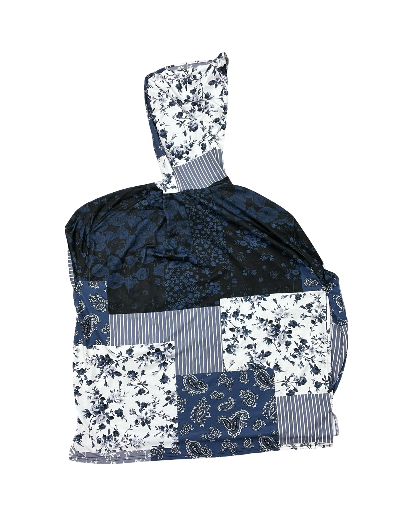 Top Ls By Lily In Blue & White, Size:1X