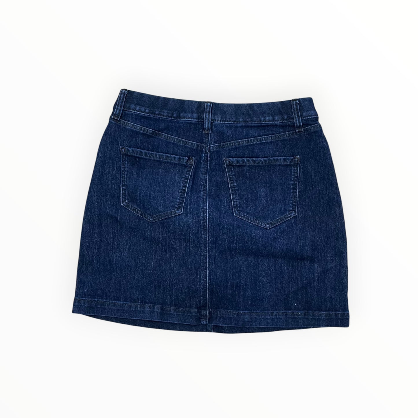 Skort By Croft And Barrow In Blue Denim, Size:8