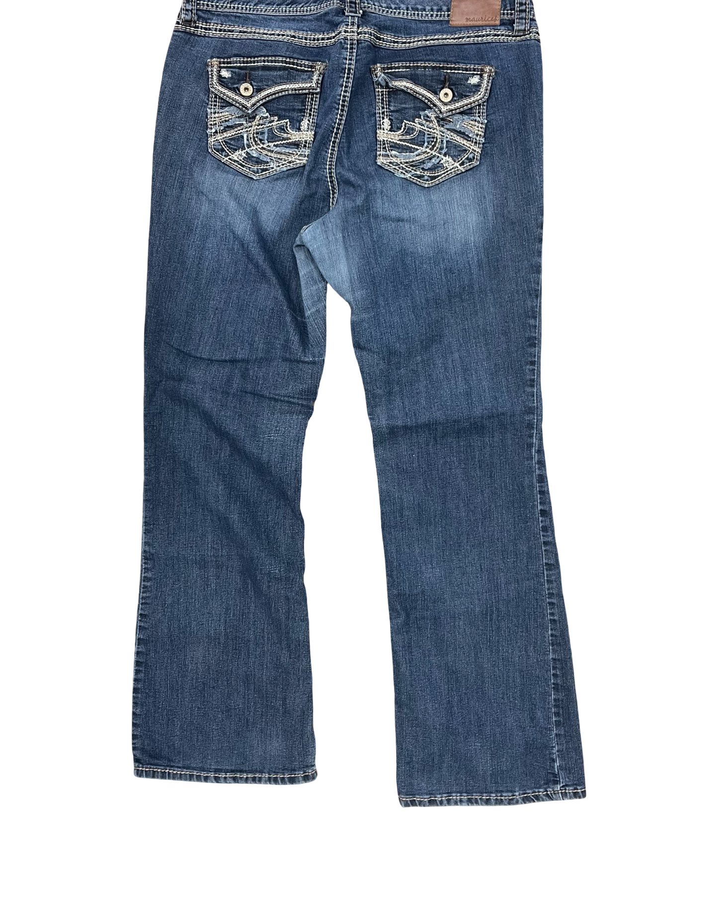 Jeans Boot Cut By Maurices In Blue Denim, Size:16