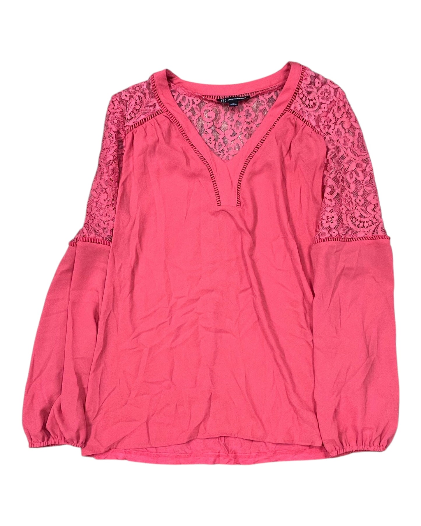 Top Ls By Inc In Coral, Size:M
