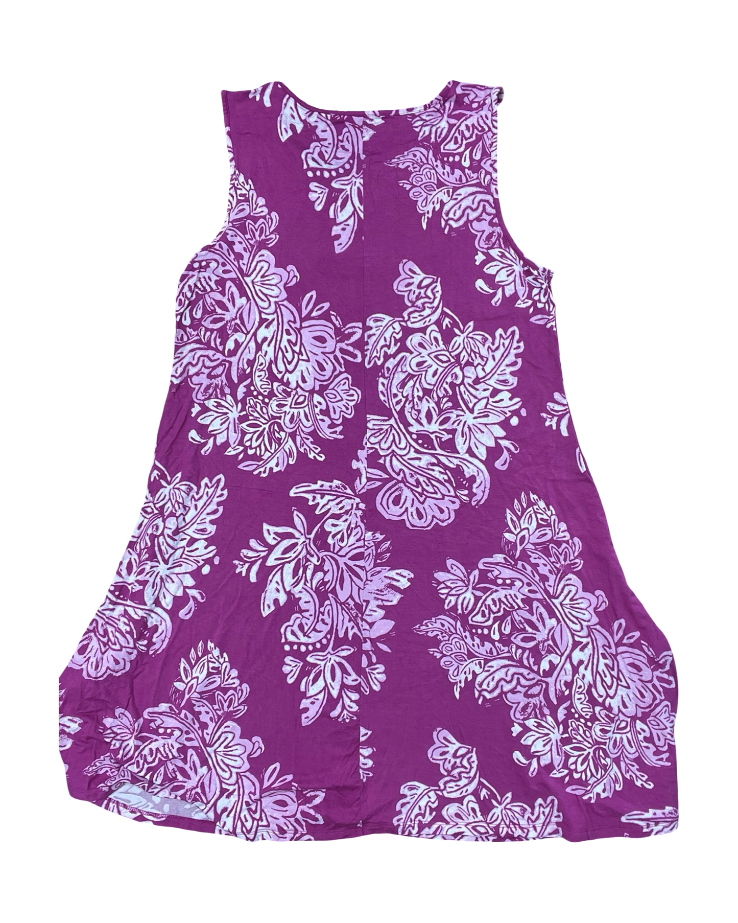 Dress Casual Midi By Croft And Barrow In Pink, Size:L