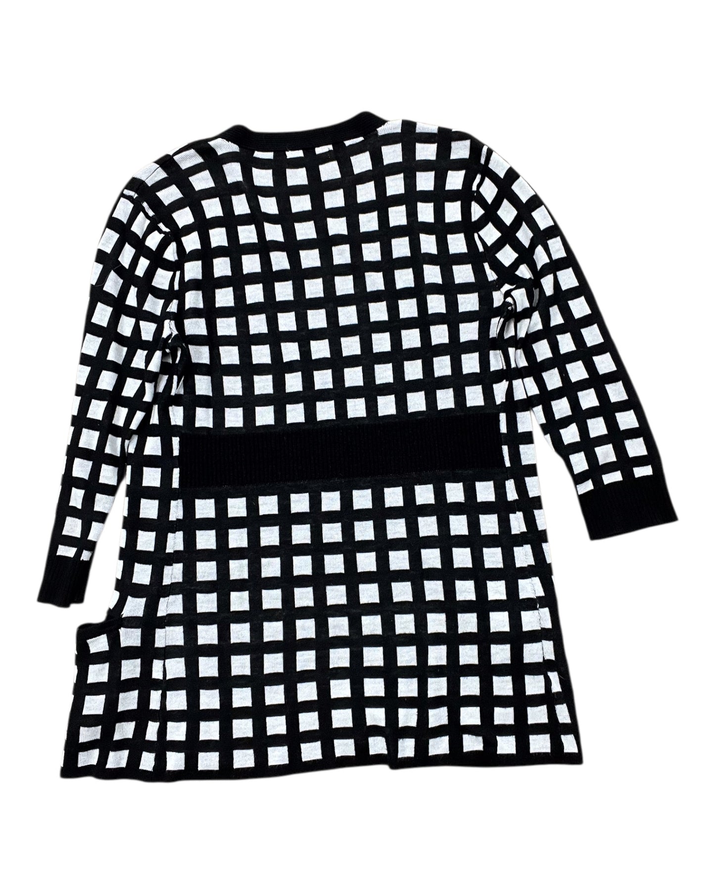 Cardigan By New York And Co In Black & White, Size:Xs