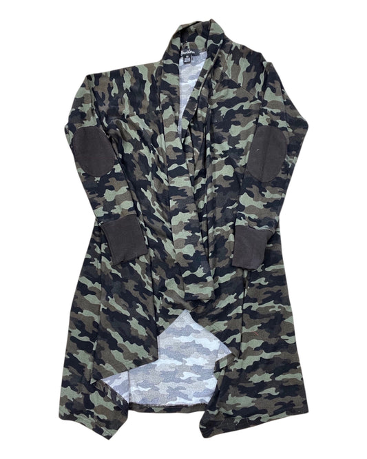 Cardigan By Clothes Mentor In Camouflage Print, Size:M