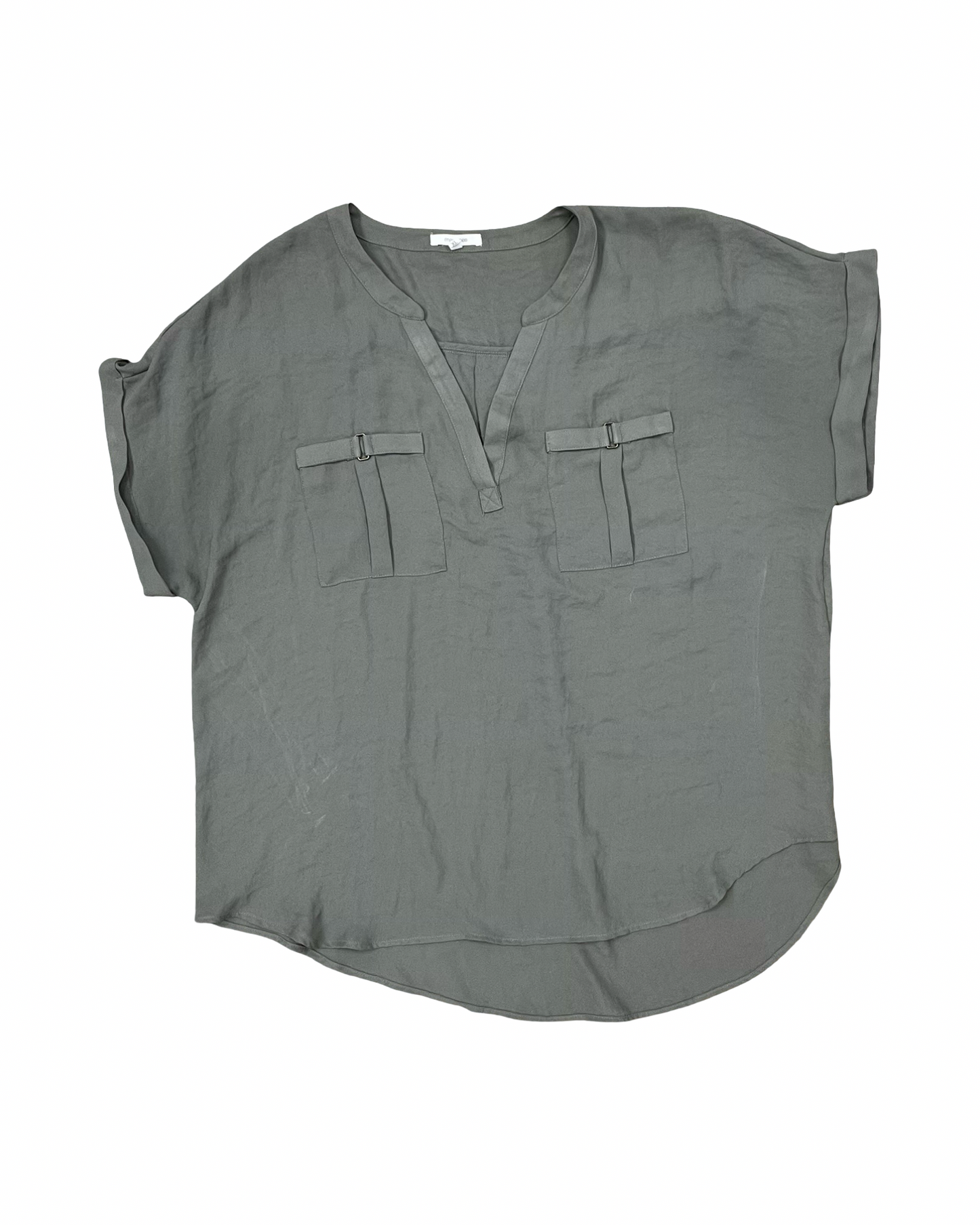 Blouse Ss By Maurices In Green, Size:Xl