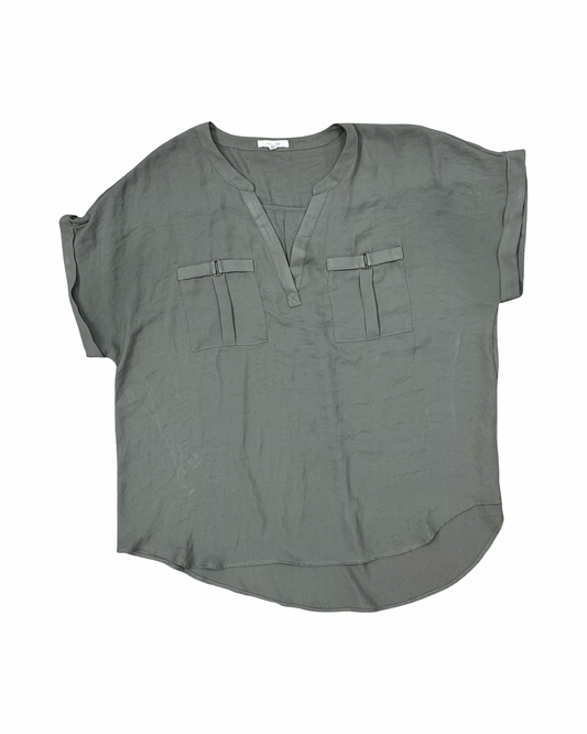 Blouse Ss By Maurices In Green, Size:Xl