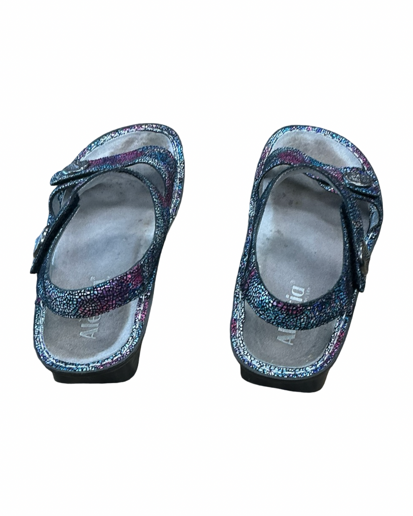 Sandals Heels Block By Alegria In Multi, Size:8.5